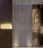 Vente en gros d'usine : Panneau flexible en pierre Dacite MCM de haute qualité, motif grain de bambou, grand format pour revêtement mural intérieur