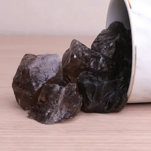 Tan Brown Raw Rough Crystal Quartz Rock Gravel Raw Stone for Aromatherapy Oil Fragrance Diffusion