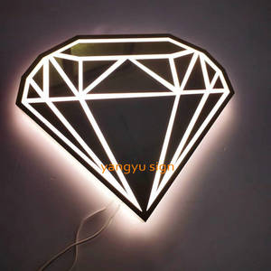 Tùy Chỉnh 3D <span class=keywords><strong>LED</strong></span> Đăng Ký Thép Không Gỉ Kênh Chữ Ánh Sáng Glowing Shop Signage Cafe Chiếu Sáng Dấu Hiệu Chiếu Sáng - Product Image 6