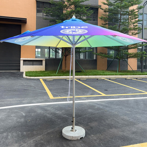 Nouveau Design Grand Parapluie de Fabrication Industrielle à Mât Central en Aluminium Personnalisable Imprimé Pliant Extérieur Pare-soleil Imperméable Coupe-vent - Product Image 3