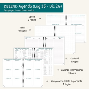 Agenda spirale A4 Yonghao 2026 – Planificateur scolaire 18 mois avec couverture en similicuir bleu Prusse et <span class=keywords><strong>notes</strong></span> de réunion – Disposition hebdomadaire - Product Image 5