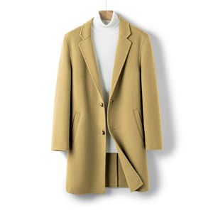 Custom Logo Men's Winter <strong>Trench</strong> <strong>Waterproof</strong> 100% Wool Long Warm Stylish Casual Clothing with Vintage Decoration - Product Image 3