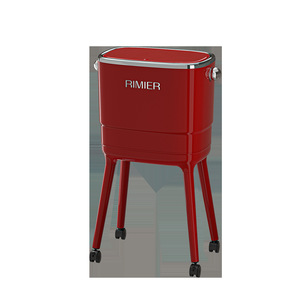 Rimier Tall Trash Can 9860 Rectangular With <b>Lid</b> Indoor Kitchen Waste <b>Bin</b> Portable Large Capacity - Product Image 5