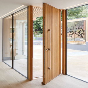 <span class=keywords><strong>Prix</strong></span> de gros <span class=keywords><strong>Porte</strong></span> pivotante en bois massif moderne de luxe pour l'entrée principale de la maison Villa - Product Image 6