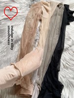 Collants en nylon soyeux légers et respirants, sans couture, en forme de U, avec entrejambe en forme de trésor, fins, sexy, transparents aux orteils, en forme de pied