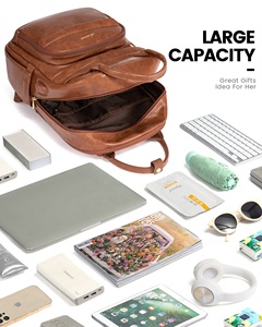 Lovevook Chất Lượng Cao Lovevook PU Da Túi Máy Tính 15.6in Văn Phòng Làm Việc Đại Học Phụ Nữ Của Trường Du Lịch Máy Tính Xách Tay Ba Lô - Product Image 3