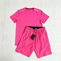 Ensemble de course et de fitness unisexe, nouveau, séchage rapide, respirant, t-shirt décontracté et short tendance