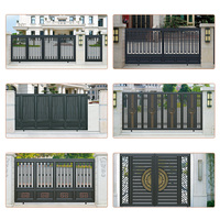 Design extérieur en aluminium coulissant pour portes d'entrée de villa Portes d'entrée principales Portes électriques Conceptions de porte principale de maison indienne