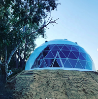 Dôme de luxe en cristal étoilé tente maison abritée hôtel Igloo dôme géodésique