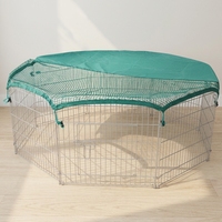 Cage pour chien, clôture facile à assembler, portable, durable, grand espace, bricolage, fil métallique galvanisé, enclos pour animaux de compagnie écologique, lapin