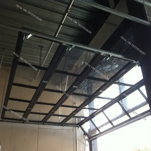 Porte de garage sectionnelle moderne en verre 2026, vue panoramique, 10x7, portes de garage pliantes coulissantes simples avec portillon piétonnier – <span class=keywords><strong>Prix</strong></span> - Product Image 4
