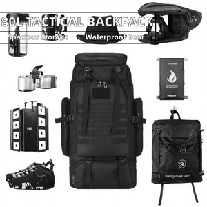 56-76L Large Capacity Tactical <b>Backpack</b> Lightweight Portable Waterproof Molle for Outdoor Hiking Camping Hunting Trekking Travel - Product Image 2