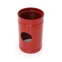 Tuyau en acier peint rouge ASTM A795 Ral3000, tuyau en acier peint époxy rouge, tuyau en acier pour système d'extinction d'incendie