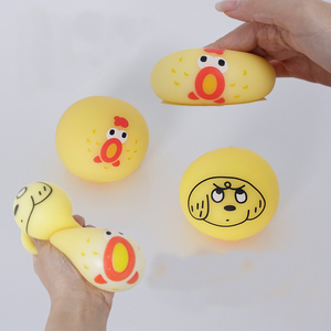 New 7.5cm Luminous Tofu Ball TPR <b>Squishy</b> Toy Funny Expression Stress Relief Easy Mood Squeeze Toy for Kids Adults Great Gift - Product Image 2