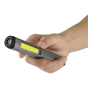 Portable 365NM LED UV Flashlight Pen Style Black Magnet Work Light Red Laser Lamp <strong>Rechargeable</strong> Detector <strong>Torch</strong> for Pet Care - Product Image 2