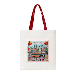 Sac fourre-tout en toile écologique et durable avec logo personnalisé avec fermeture à glissière pour les courses quotidiennes et l'épicerie - Product Image 6