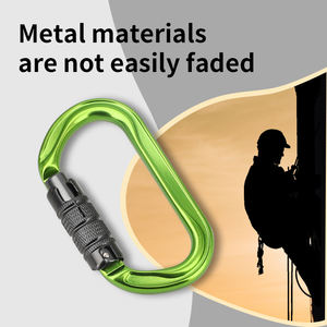 Mosquetón de Aluminio de Alta Calidad de 30KN al Por Mayor con Logo Personalizado Gancho de Metal de Gran Venta para Escalada Hamaca y Minería - Product Image 3