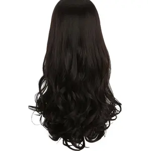 U şekilli yarım kafa peruk kadın uzun kıvırcık saç büyük dalga kısa peruk değişken uzunluk saç kesintisiz parça peruk parça