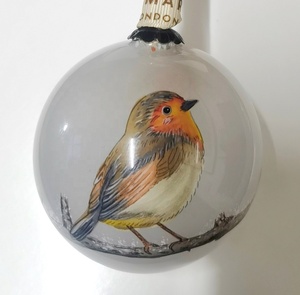 Chất Lượng Cao Độc Đáo Robin Bird Mô Hình Cây Giáng Sinh Đồ Trang Trí Bên Trong Tay Sơn Thủy Tinh Đồ Trang Trí Xmas Trang Trí Nội Thất Giáng Sinh Quả Bóng - Product Image 1