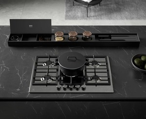 Sistema de Gabinetes de Despensa Pedestre de Lujo con Cajones Extraíbles de Piedra, Diseño Personalizado, Moderno, de Alta Gama y Completo - Product Image 4