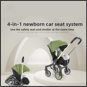 <span class=keywords><strong>Passeggino</strong></span> Multifunzionale 4-in-1 per Neonati, Seggiolino di Sicurezza Leggero e Pieghevole, Carrozzina <span class=keywords><strong>Reclinabile</strong></span> per Bambini - Product Image 4
