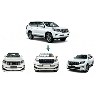 Kit de carrosserie modifié pour Toyota Land Cruiser Prado LC150 2018-2023, comprenant un pare-chocs, un becquet et un ensemble d'accessoires de garniture.