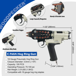أداة حلقة هوائية C قياس 16 Woodpecker - Product Image 3