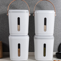 Conteneur de stockage de riz sous vide en plastique de 8 L avec poignée, boîte de conservation des aliments à fermeture automatique, utilisation en cuisine