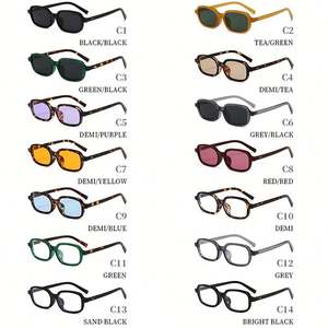 Gafas de Sol Rectangulares Pequeñas con Logotipo Personalizado, Color Caramelo, Nuevas 2025, UV400, Remaches, Montura Pequeña, para Mujer - Product Image 6