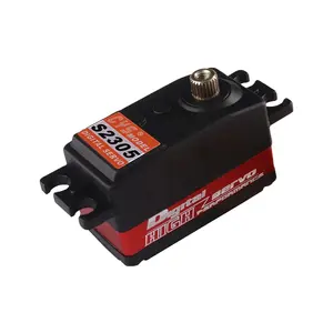 Casing Tengah Aluminium Motor Tanpa Inti Torsi 5Kg Servo Profil Rendah Digital Tahan Air dengan Roda Gigi Titanium untuk Mobil Drift RC 1/10