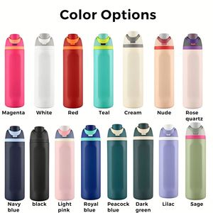 Botella de Agua Deportiva de Gran Capacidad de 24 oz, Personalizada al por Mayor, con Doble Función, Tapa Moderna 2 en 1 para Beber y Chupar, Acero Inoxidable 304 al Vacío - Product Image 2