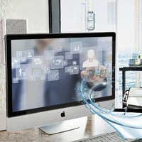 15.6 ''écran intégré industriel ordinateur bord étroit moniteur tactile industriel IP65 écran LCD à coque plate nouveau DVI USB