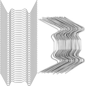 300 clips de serre miniatures en acier inoxydable de type W pour suspension, fixation de vitrage et serrage de fils - Product Image 1