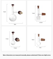 Meilleures ventes : Verseur de vin sphérique en verre borosilicate de haute qualité, décanteur rapide portable en forme de pêche, 101-200 ml, personnalisable, style nordique