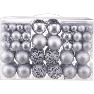 Oferta 2024: Paquete <span class=keywords><strong>de</strong></span> 100 Bolas <span class=keywords><strong>de</strong></span> <span class=keywords><strong>Navidad</strong></span> Plateadas en Caja <span class=keywords><strong>de</strong></span> PVC <span class=keywords><strong>para</strong></span> Decoración <span class=keywords><strong>de</strong></span> Interiores y <span class=keywords><strong>Árbol</strong></span>es - Product Image 1