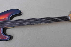กีตาร์ Flyoung Fretless Sunburst 4 สาย ผลิตตามสั่ง - Product Image 3