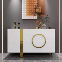 Console de salon moderne en bois massif de haute qualité, table de salle à manger, buffet d'entrée d'hôtel, meuble de cuisine à grande capacité, mobilier de maison