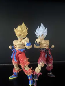 En stock N&T Studio Son Goku Figures <span class=keywords><strong>Dragon</strong></span> Ssj N T Goku SHF Battle Damaged 3.0 Anime Action Figures Collectible Model Toys - Product Image 4