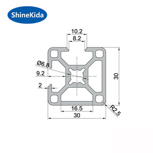 Profili in Alluminio Industriale con Scanalatura a T 3030, Profili a Sezione Trasversale in Alluminio con Estrusione 30x60mm 3060 - Product Image 1