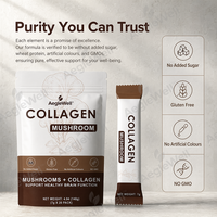 Poudre de Collagène aux Champignons Aeglewell, Sans Gluten, Sachet Personnalisé en Doypack pour Collagène Végétal aux Champignons