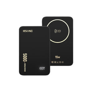 Chargeur sans fil magnétique rapide F21L 15W avec corps en alliage d'aluminium ultra fin, type C et fonctionnalités portables - Product Image 1