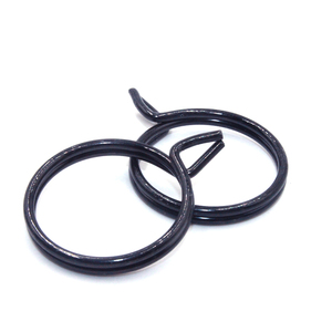 Resorte de torsión de alambre de bobina de acero negro, <span class=keywords><strong>clip</strong></span> de manguera de alambre individual, abrazadera de manguera, precio bajo de fábrica - Product Image 4