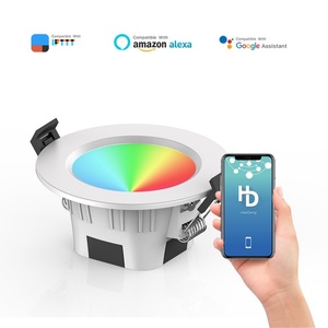Lámpara de Techo LED RGB Inteligente para el Hogar, Cilindro Empotrado, Wifi, 5W, 2.5 Pulgadas, con Control Remoto/Voz/Aplicación - Product Image 4