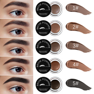 Pommade à sourcils imperméable et résistante à la transpiration, coloration naturelle, crème teintante pour sourcils, vente en gros, pommade à sourcils avec brosse - Product Image 1