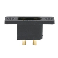 Connecteur de XT90E-M Amass Fiche de batterie noire Tête mâle XT90E Connecteur RC pour avion Véhicule aérien sans pilote UAV Pièces de rechange pour bricolage