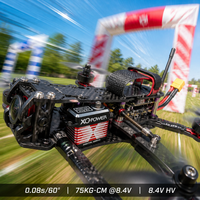 Servomoteur numérique brushless XQ-BLS8175D 75 kg pour drone quadricoptère, haute tension, étanche, engrenage en acier inoxydable, aluminium CNC, 8,4 V