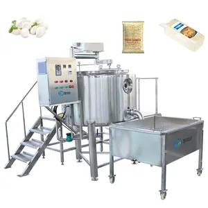 Mesin pembuat keju Mozzarella/jalur produksi keju/Tong keju