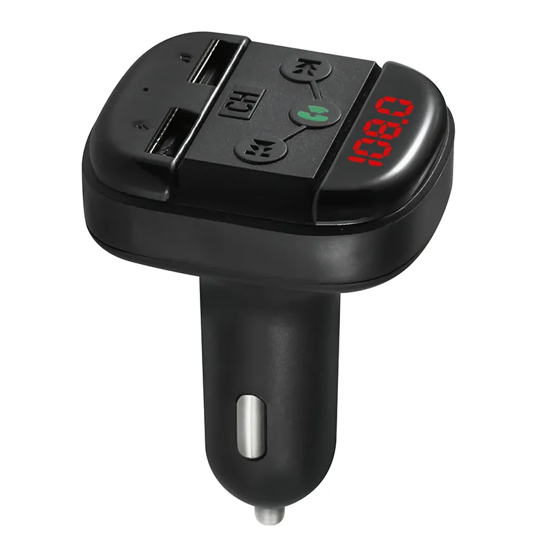 FM Transmitter BT FM Transmitter Wireless Radio Adapter Car Kit with Dual USB Charging Car Charger MP3 Player