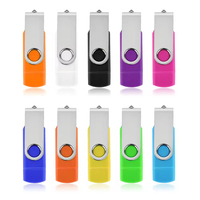 Pendrive USB Giratorio Económico al por Mayor, 4GB 8GB 16GB Tipo-C, Memoria USB 32GB 3.0 2.0, 64GB USB-C para iPhone 17/16/15