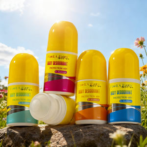 Desodorante Corporal FLORA RUBY 0% Aluminio, Paquete Variado, Protección 48H para Uso Diario, Formato Roll-On - Product Image 1